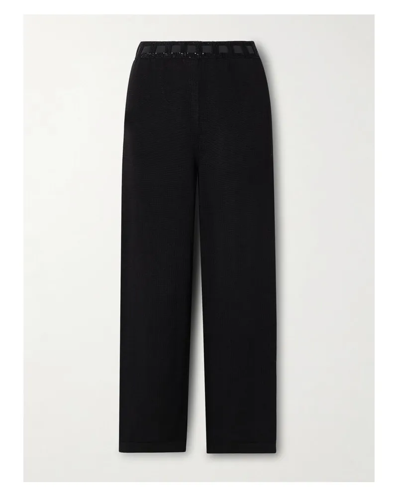 BODE Johnny Hose Mit Geradem Bein Aus Baumwolle - Schwarz Schwarz