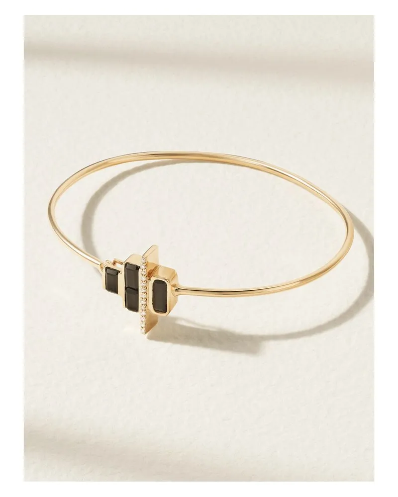 Melissa Joy Manning Cityscape Armreif Aus Recyceltem 14 Karat Gold Mit Spinellen Und Diamanten Gold