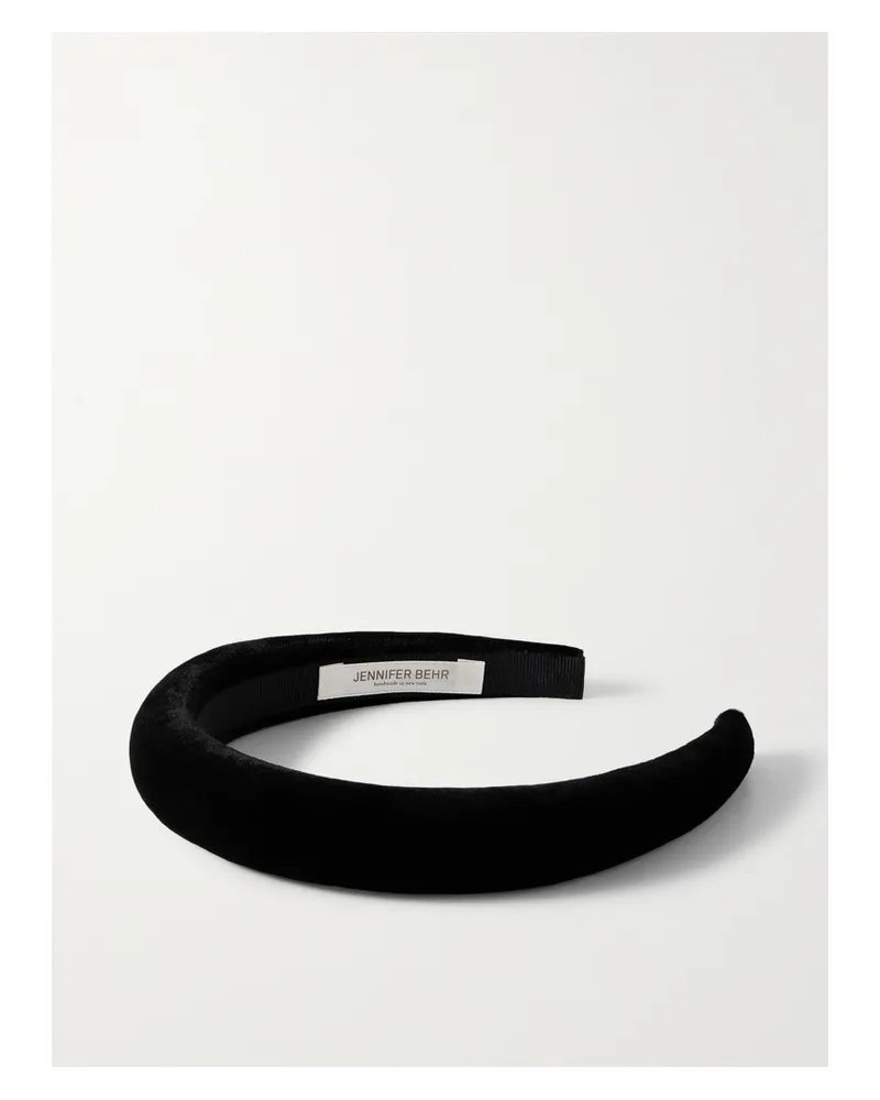 Jennifer Behr Tori Velvet Headband - Black Black