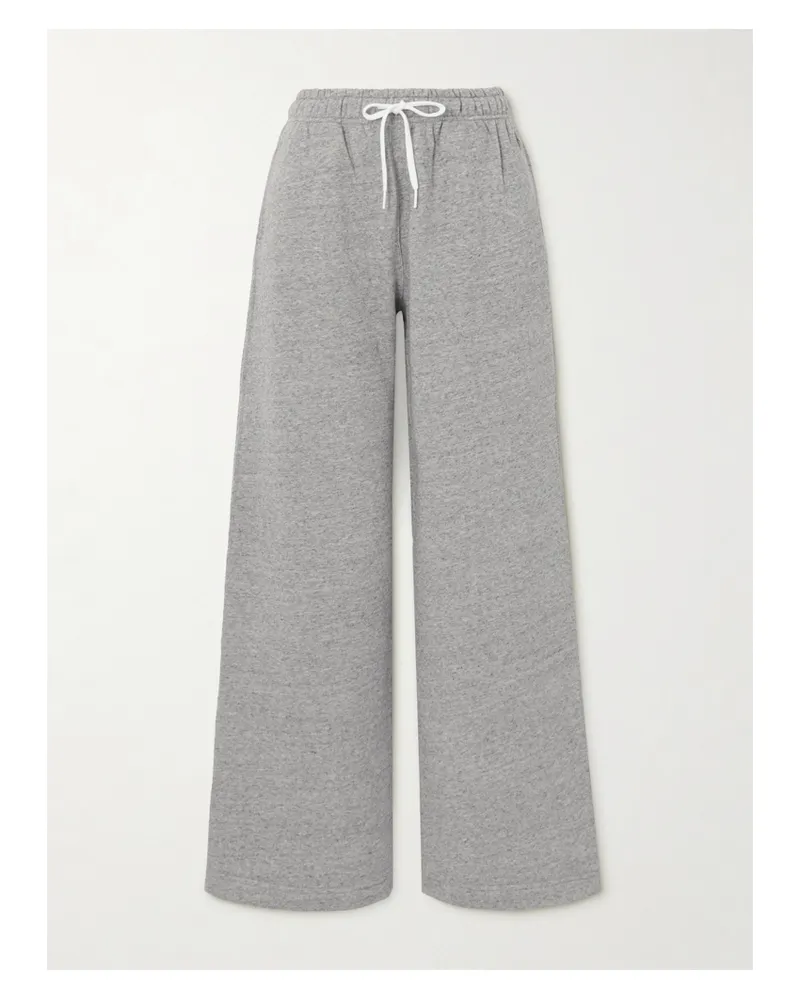 Ralph Lauren Jogginghose Mit Weitem Bein Aus Jersey Aus Einer Baumwollmischung Mit Stickerei - Grau Grau