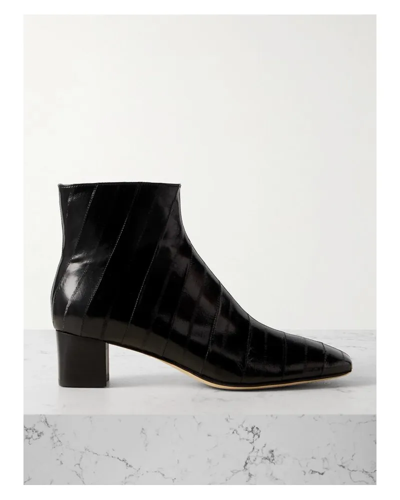 LEGRES 83 Ankle Boots Aus Aalleder - Schwarz Schwarz