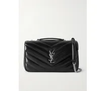 Loulou Medium Matelassé Leather Shoulder Bag - Black