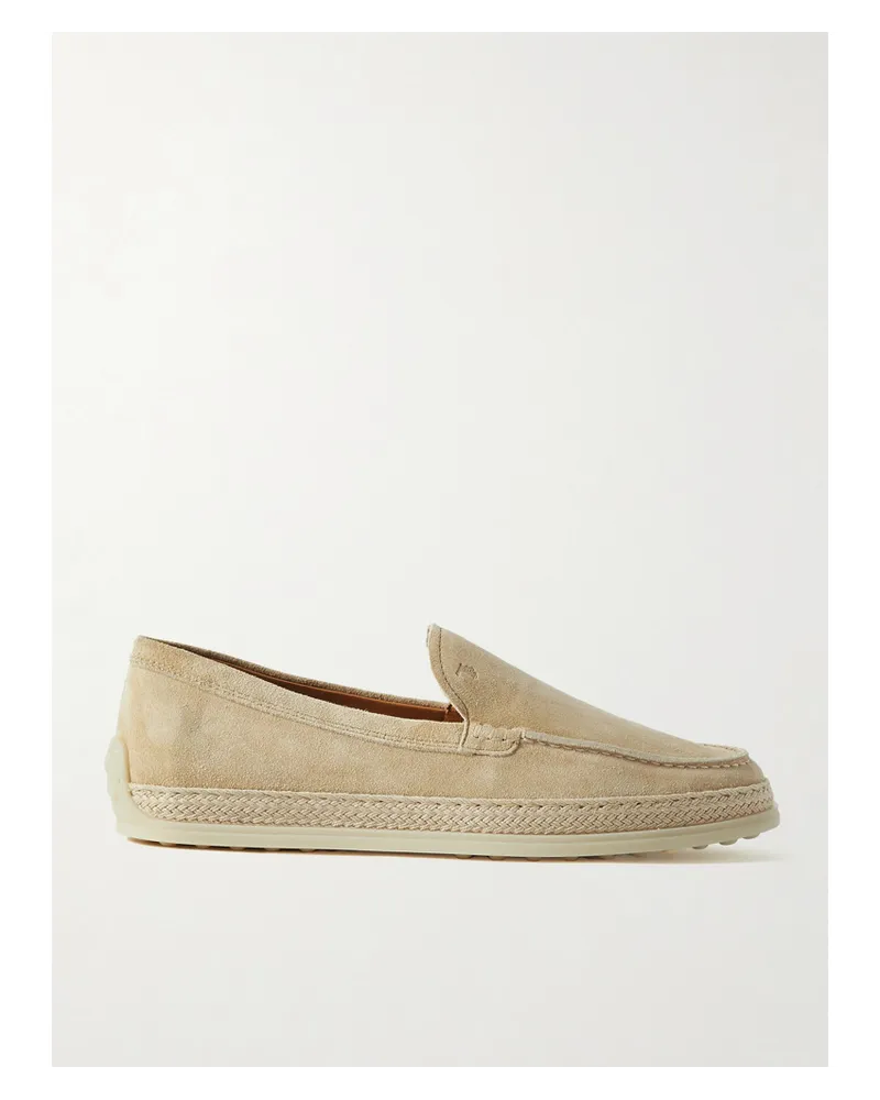 TOD'S Loafers aus Veloursleder Neutral