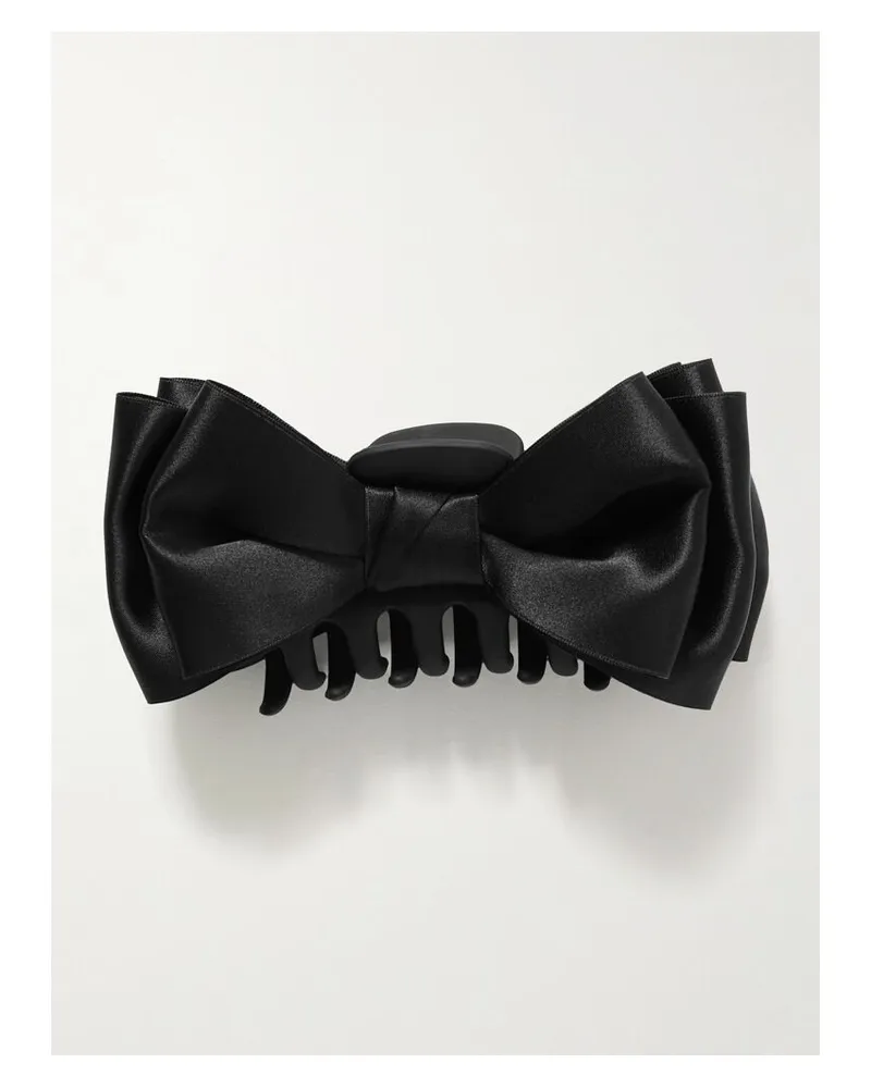 Jennifer Behr Agatha Haarspange Aus Satin - Schwarz Schwarz