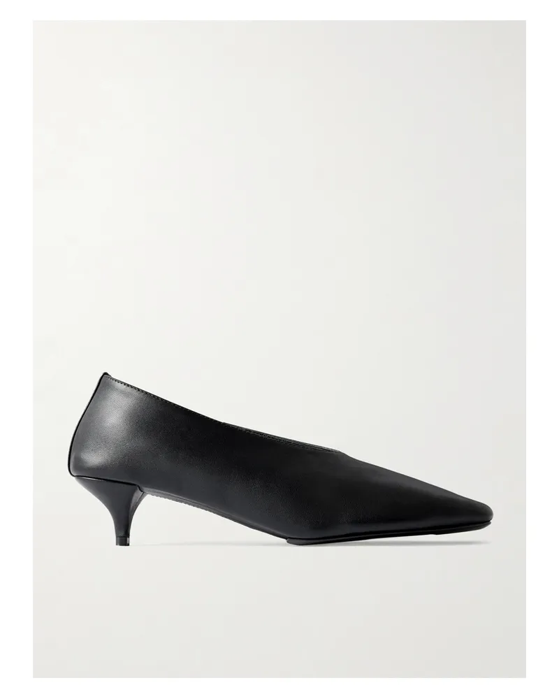 St. Agni Soft Glove Pumps Aus Leder - Schwarz Schwarz