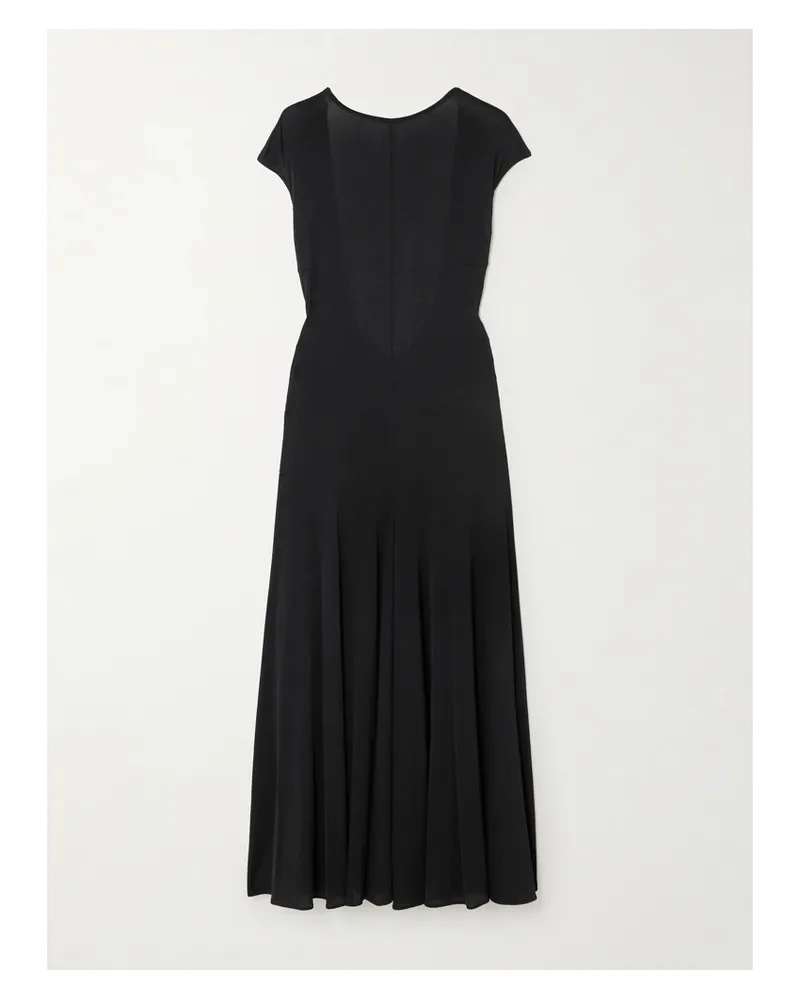 Magda Butrym Midikleid Aus Stretch-jersey - Schwarz Schwarz