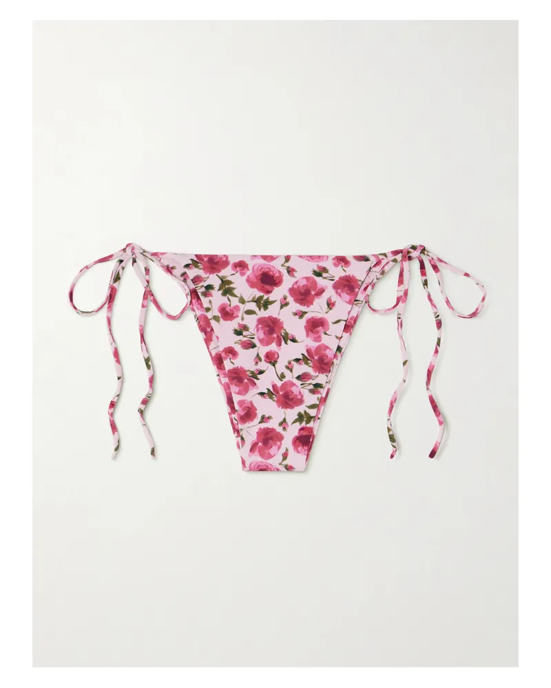 Magda Butrym Bikini-höschen Mit Blumenprint - Pink Pink