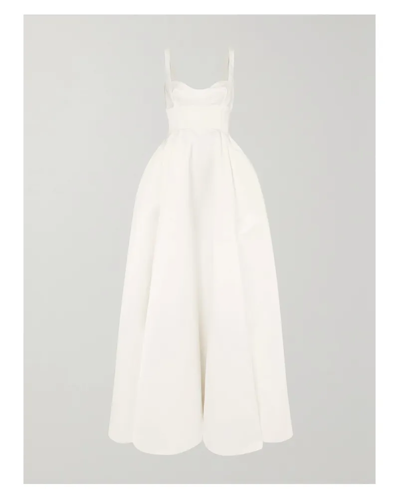 EMILIA WICKSTEAD Diamond Robe Aus Duchesse-satin - Weiß Weiß