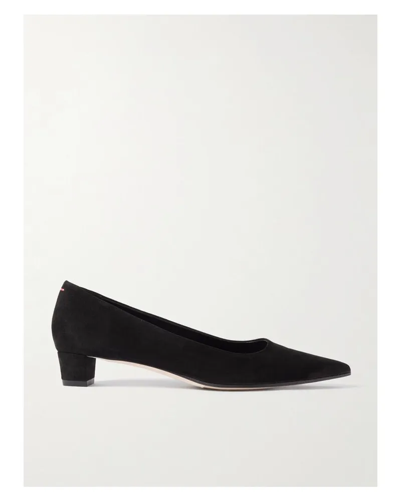 aeyde Judi Pumps Aus Veloursleder - Schwarz Schwarz