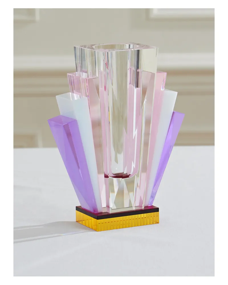 Reflections Copenhagen South Beach Vase Aus Kristallglas - Pink Pink