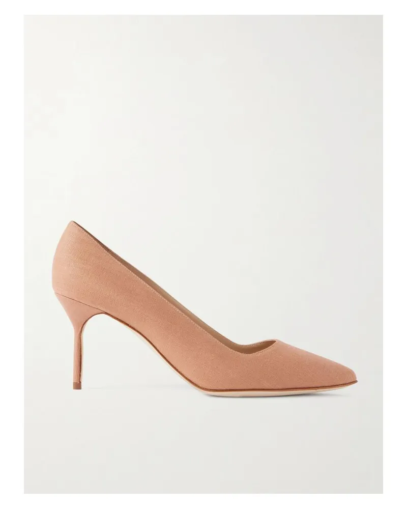 Manolo Blahnik Bb 70 Pumps Aus Canvas - Pink Pink