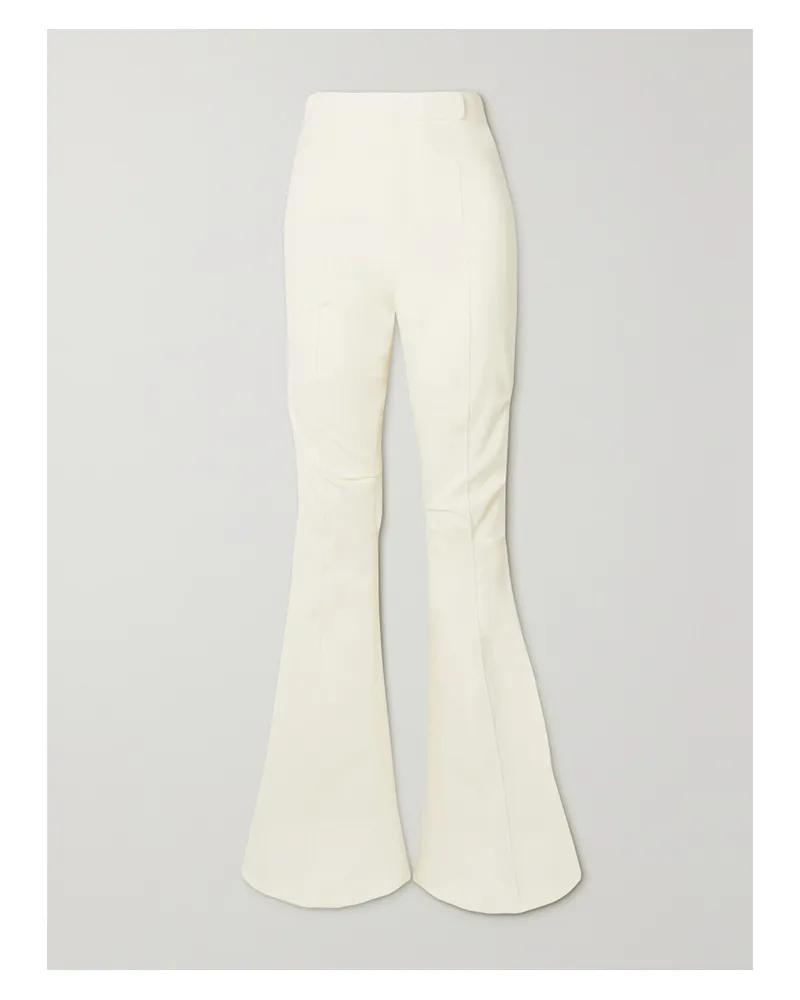 Jacquemus Merria Schlaghose Aus Stretch-wolle - Weiß Weiß