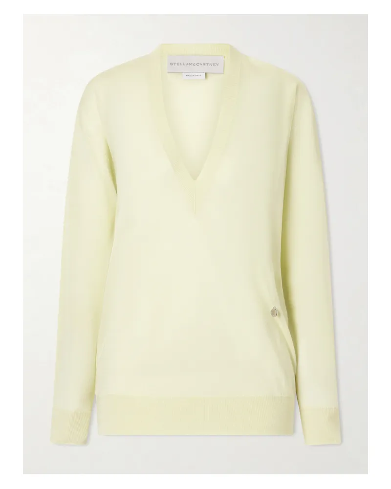 Stella McCartney Virgin Wool Sweater - Yellow Yellow