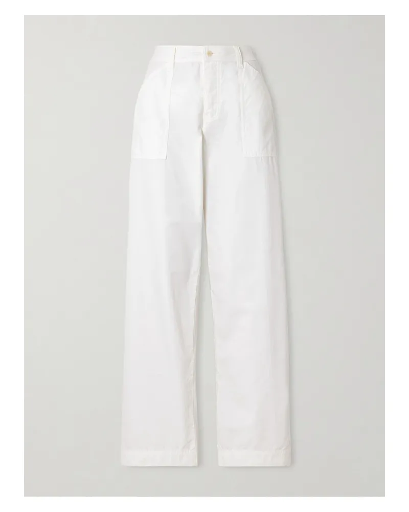 Matteau Cotton Straight-leg Pants - Neutrals Neutrals