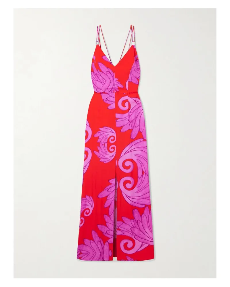 THEMIS Z Lydia Maxikleid Aus Bedrucktem Jersey - Pink Pink