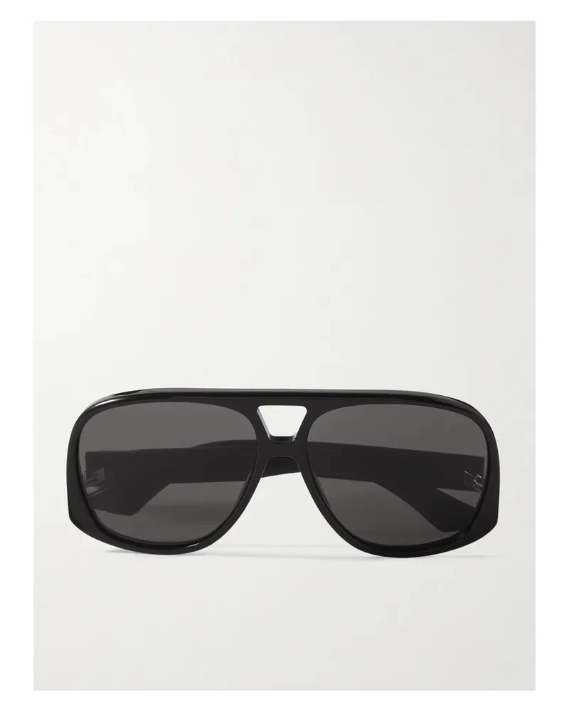 Saint Laurent Oversized-pilotensonnenbrille aus Azetat Schwarz