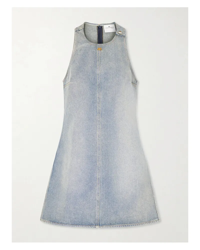 Courrèges Heritage Denim Mini Dress - Blue Blue