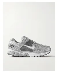 Nike Zoom Vomero 5 Sneakers aus Metallic-leder, Gummi und Mesh Silber