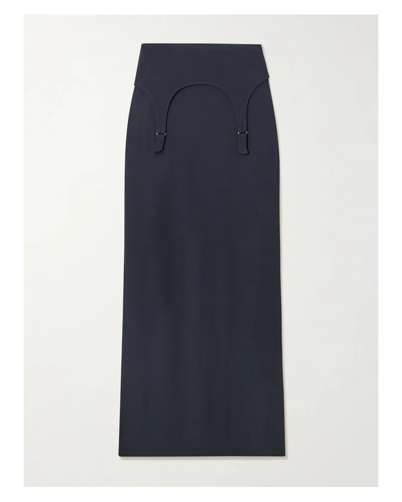 Jean Paul Gaultier Maxirock Aus Stretch-jersey - Blau Blau