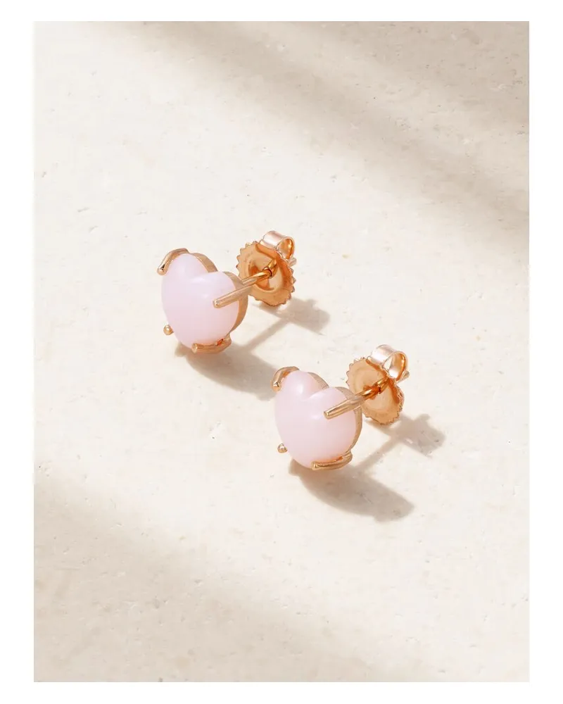 Irene Neuwirth Love Ohrstecker Aus 18 Karat Roségold Mit Opalen Gold