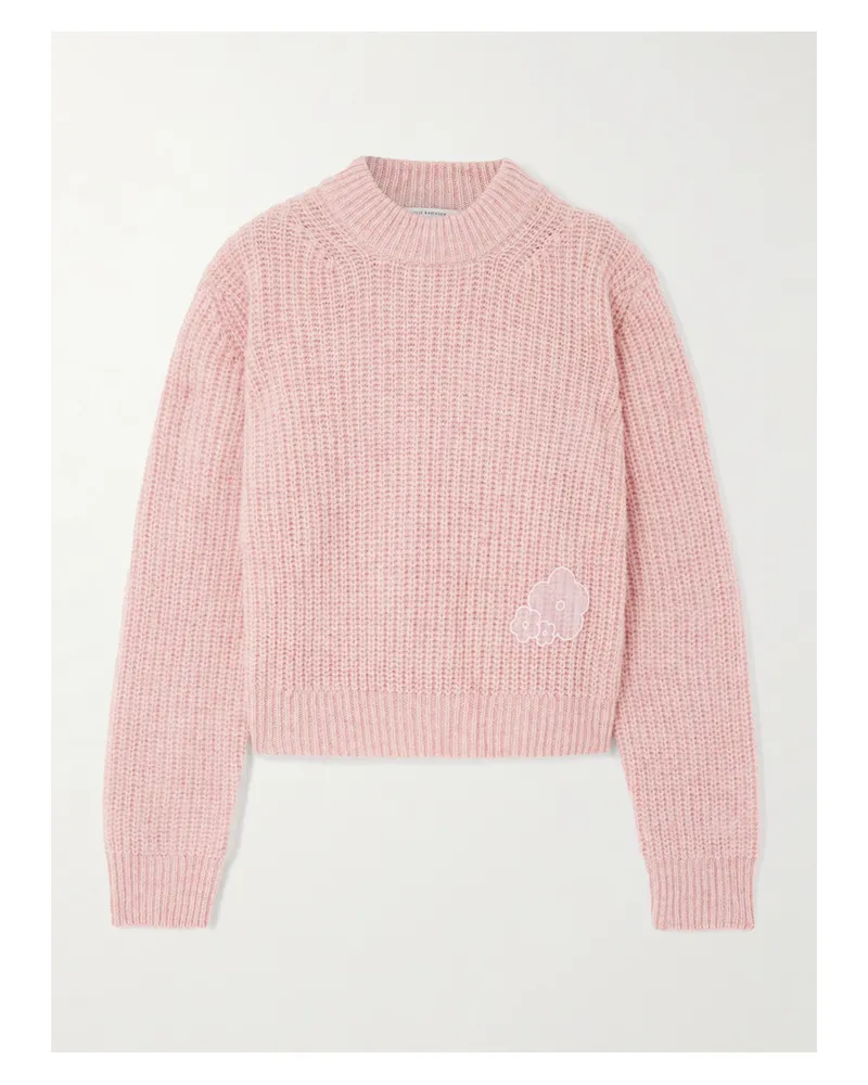 Cecilie Bahnsen Bega Wollpullover Mit Applikation - Pink Pink