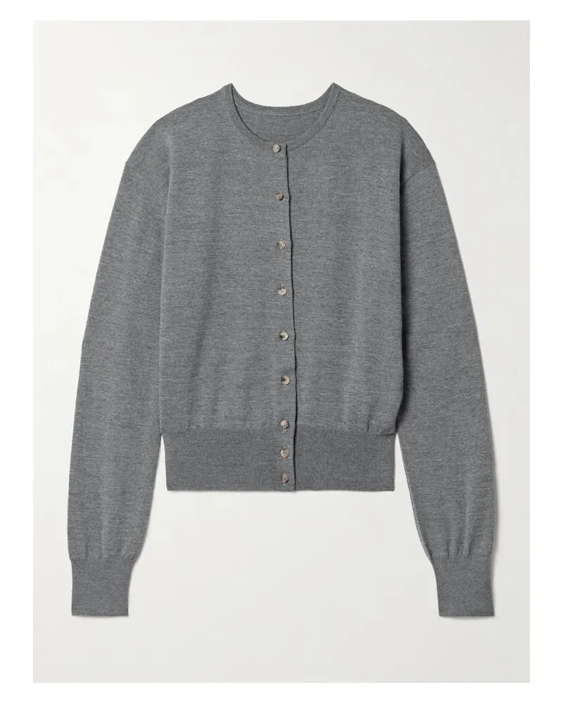 KHAITE Jackie Cardigan Aus Einer Wollmischung - Grau Grau