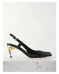 Alexander McQueen Armadillo Slingback-pumps aus Leder Schwarz