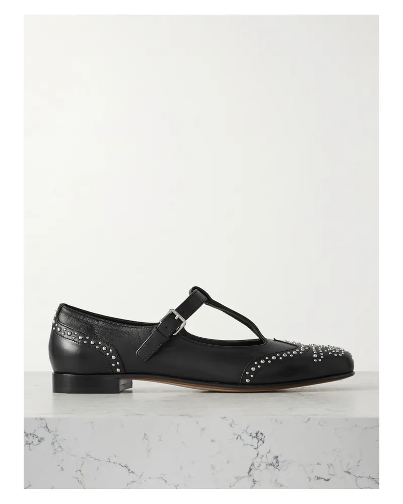 Church's Opal Studded Leather Mary Jane Brogues - Black Black