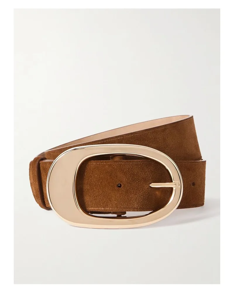 Gabriela Hearst Lozewce Taillengürtel Aus Veloursleder - Braun Braun