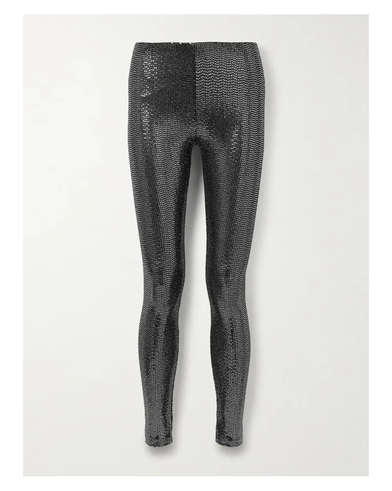 Isabel Marant Joshua Leggings Aus Tüll Mit Pailletten - Schwarz Schwarz