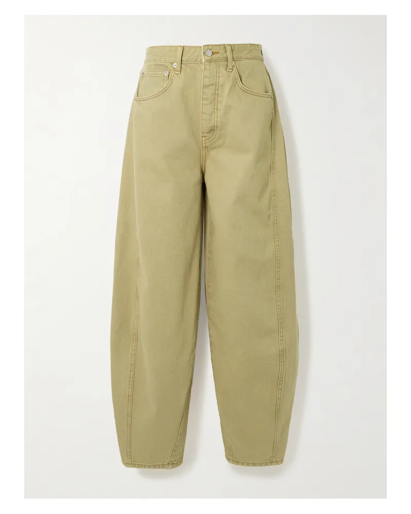 St. Agni Halbhohe Jeans Mit Weitem Bein Aus Bio-denim - Neutral Neutral
