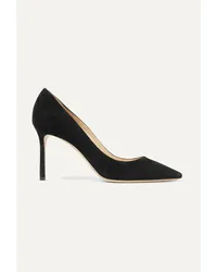 Jimmy Choo Romy 85 Pumps aus Veloursleder Schwarz