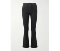 The Weekender Halbhohe Schlagjeans - Schwarz