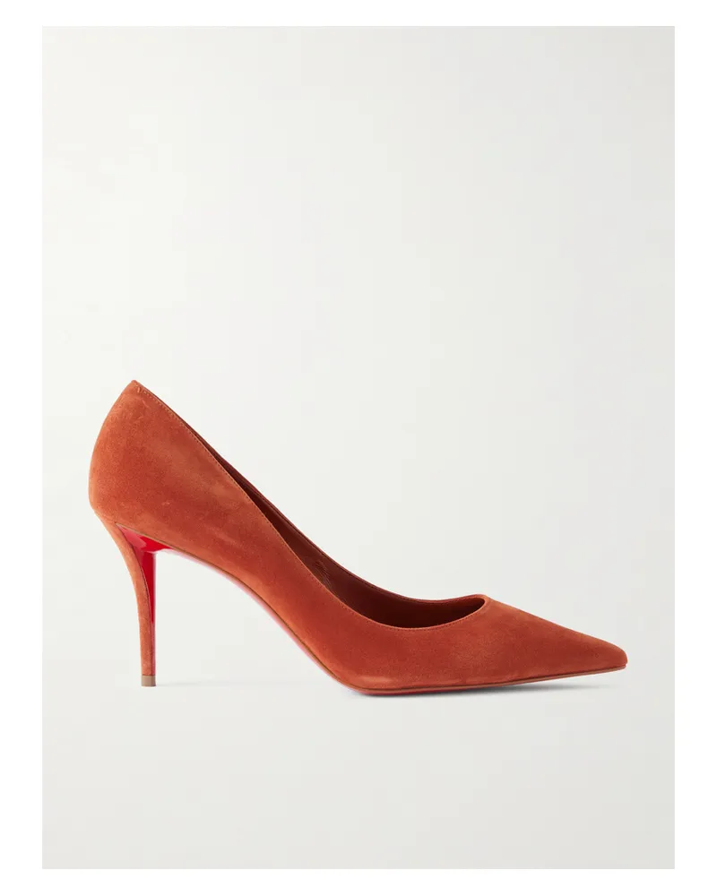 Christian Louboutin Miss Z 80 Suede Pumps - Red Red