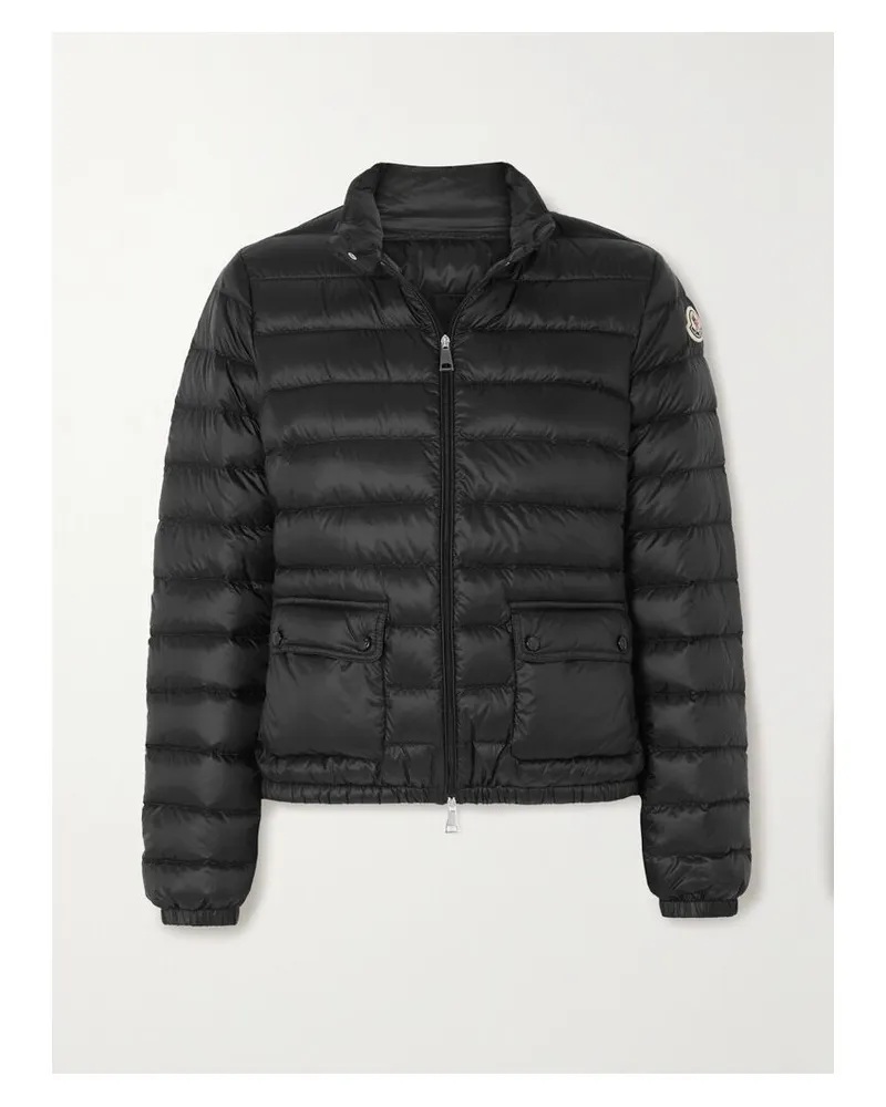 Moncler Lans Daunenjacke Aus Gestepptem Shell - Schwarz Schwarz