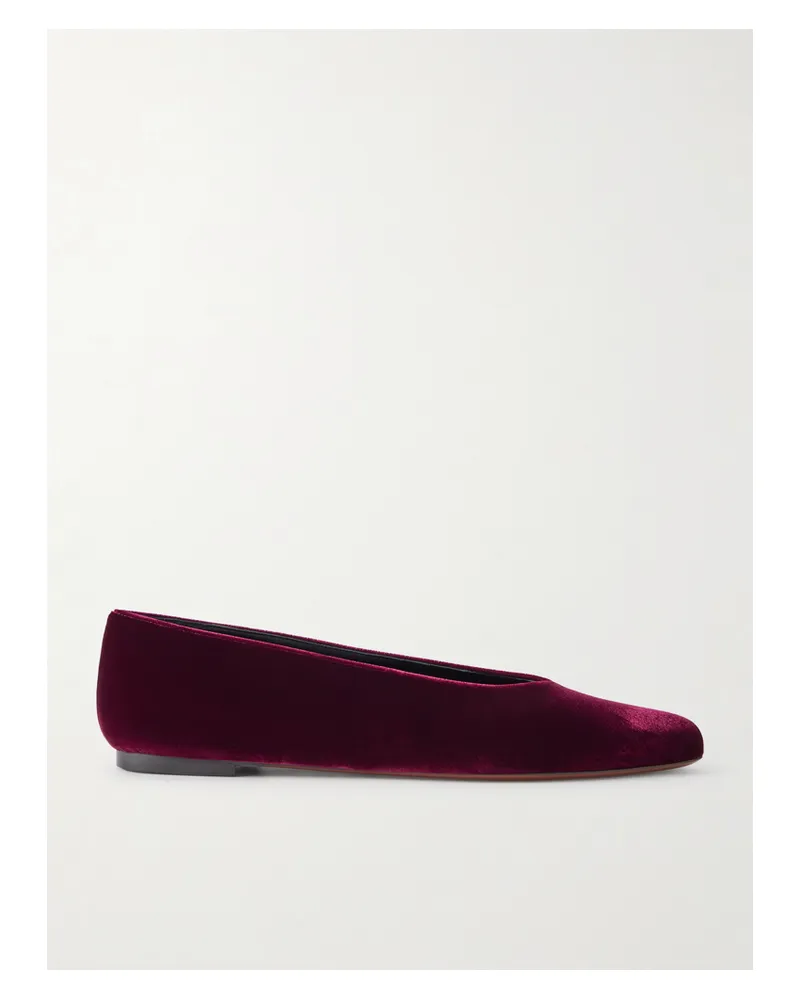 NEOUS Beid Velvet Ballet Flats - Burgundy Burgundy