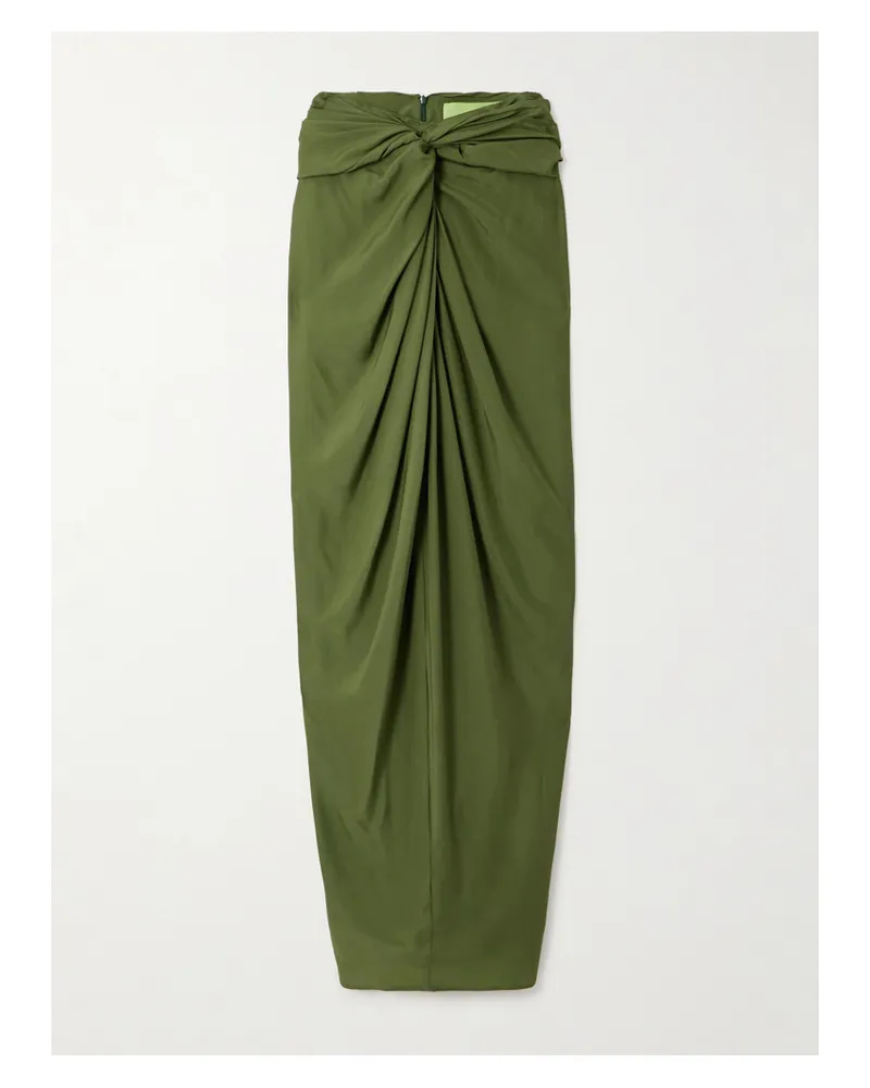 GAUGE81 Usuki Pareo Aus Seidensatin - Grün Grün