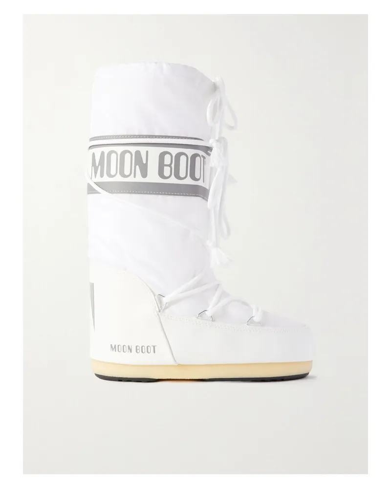 Moon Boot Icon Schneestiefel Aus Shell Und Kunstleder - Weiß Weiß