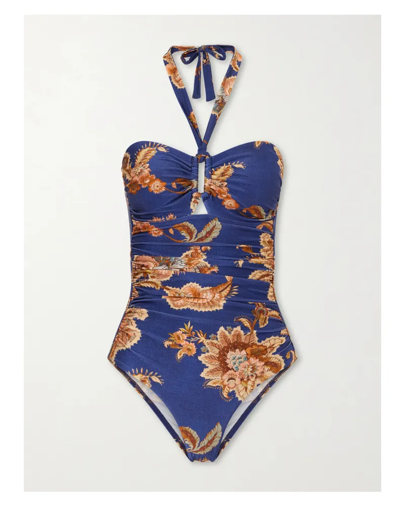 Zimmermann Aster Floral-print Swimsuit - Multi Multi
