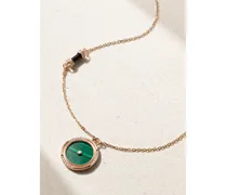 L’Atelier Nawbar Amulets Of Light Kette aus 18 Karat Gold Grün