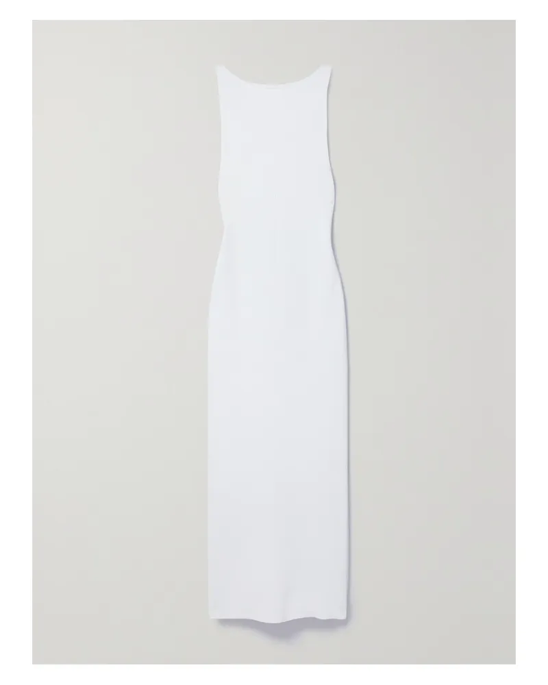 KHAITE Evelyn Maxikleid Aus Strick - Weiß Weiß