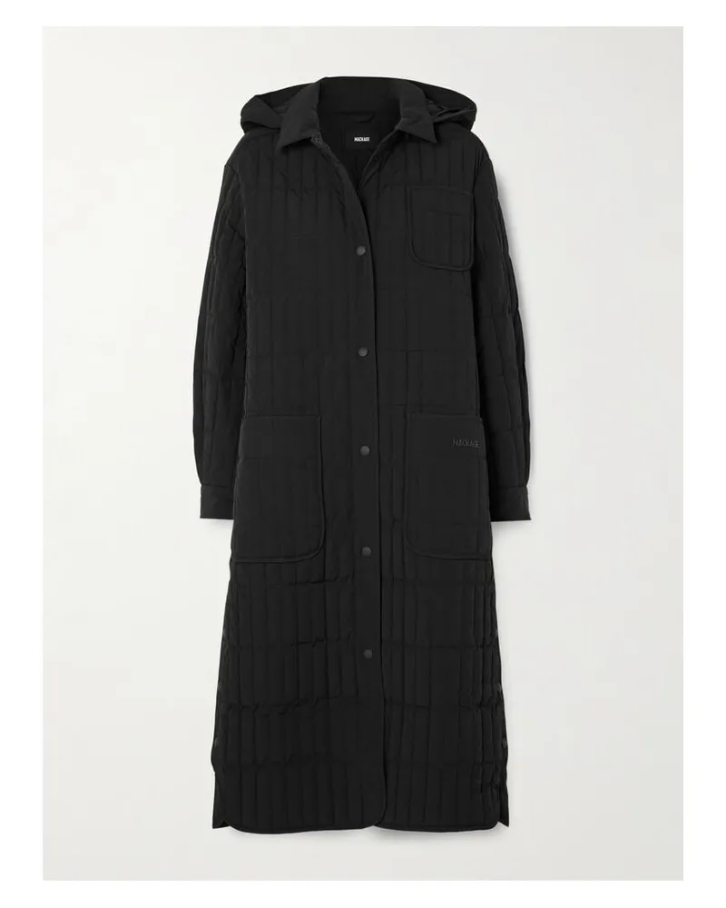 Mackage Tadoka Daunenmantel Aus Gestepptem, Recyceltem Shell Mit Kapuze - Schwarz Schwarz