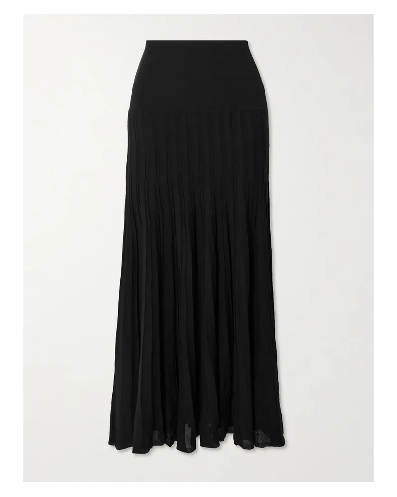 Isabel Marant Ezra Midirock Aus Einer Gerippten Baumwollmischung - Schwarz Schwarz