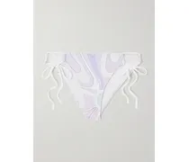 Printed Bikini Briefs - Purple