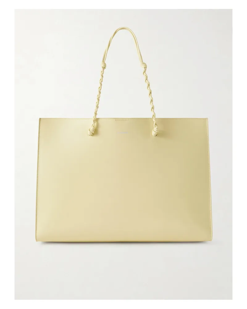 Jil Sander Tangle Large Leather Tote - Yellow Yellow