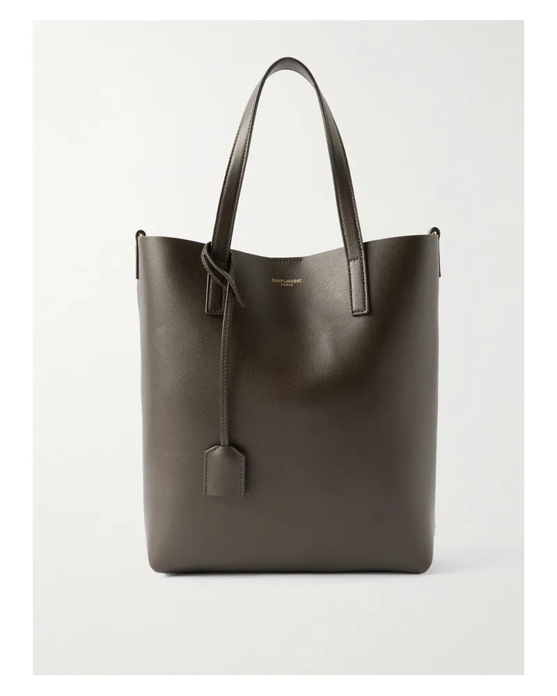 Saint Laurent Toy North/south Leather Tote - Green Green