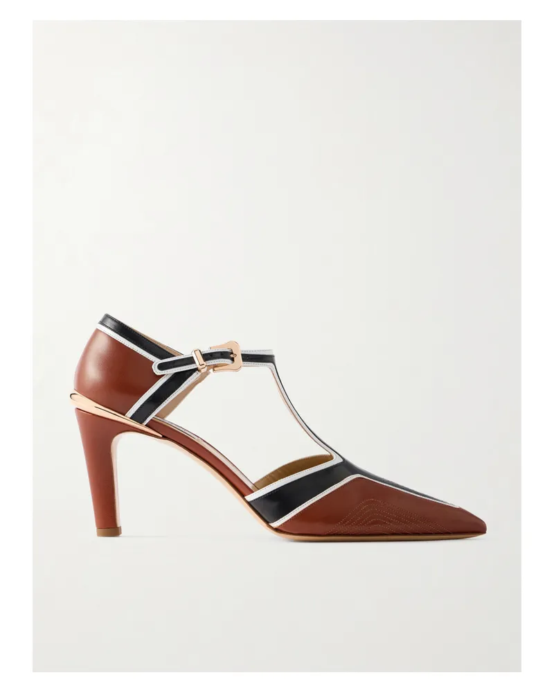 Gabriela Hearst Indi Moto Pumps Aus Leder - Braun Braun