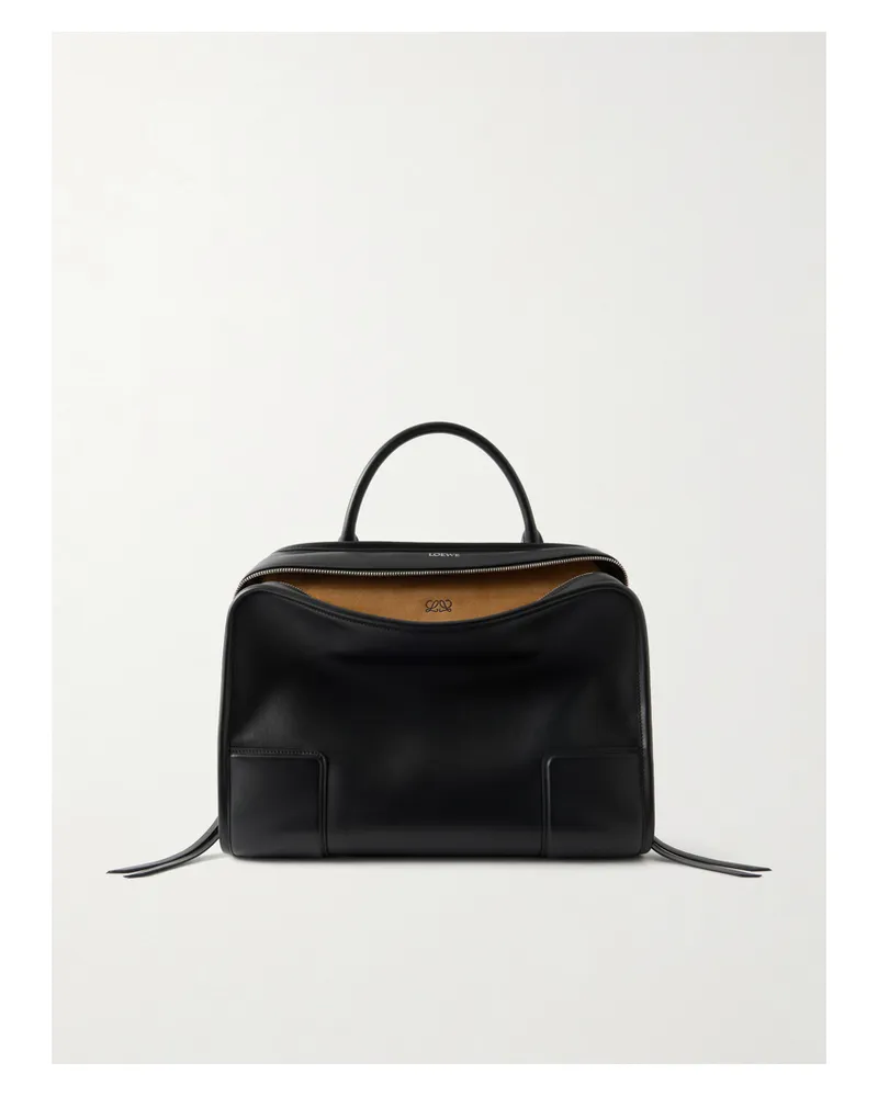 Loewe Amazona 180 Large Leather Shoulder Bag - Black Black