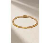 Armband aus 14 Karat Gold mit Saphiren