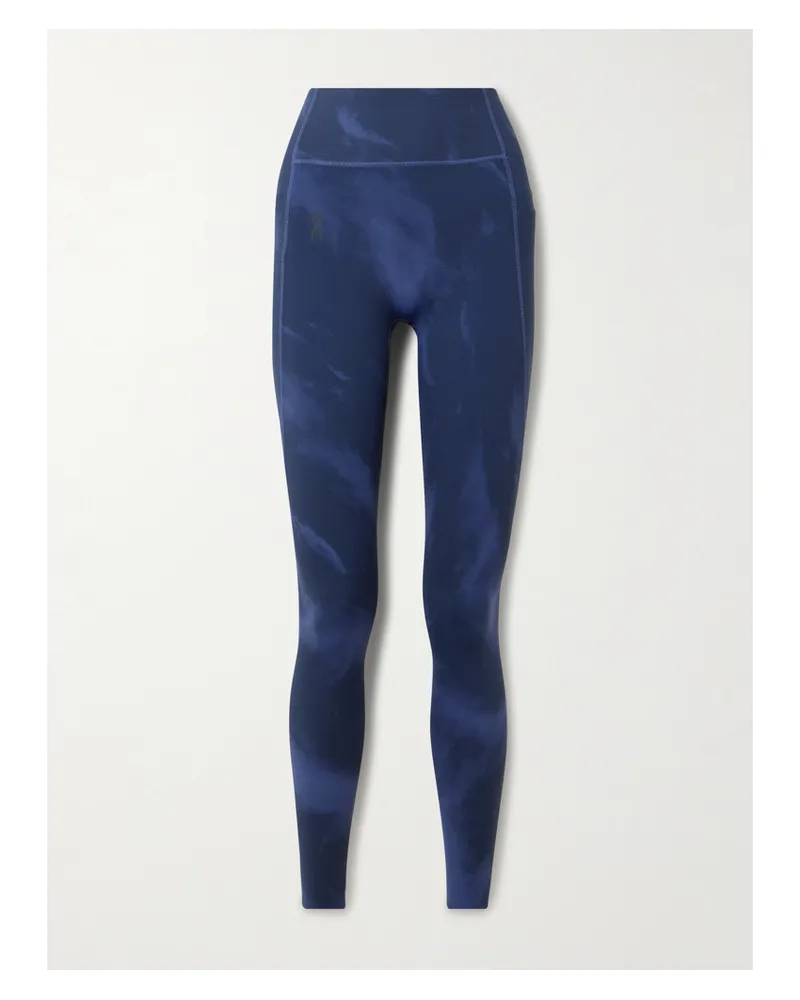 ON Studio Leggings Aus Bedrucktem Stretch-material - Blau Blau